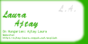 laura ajtay business card